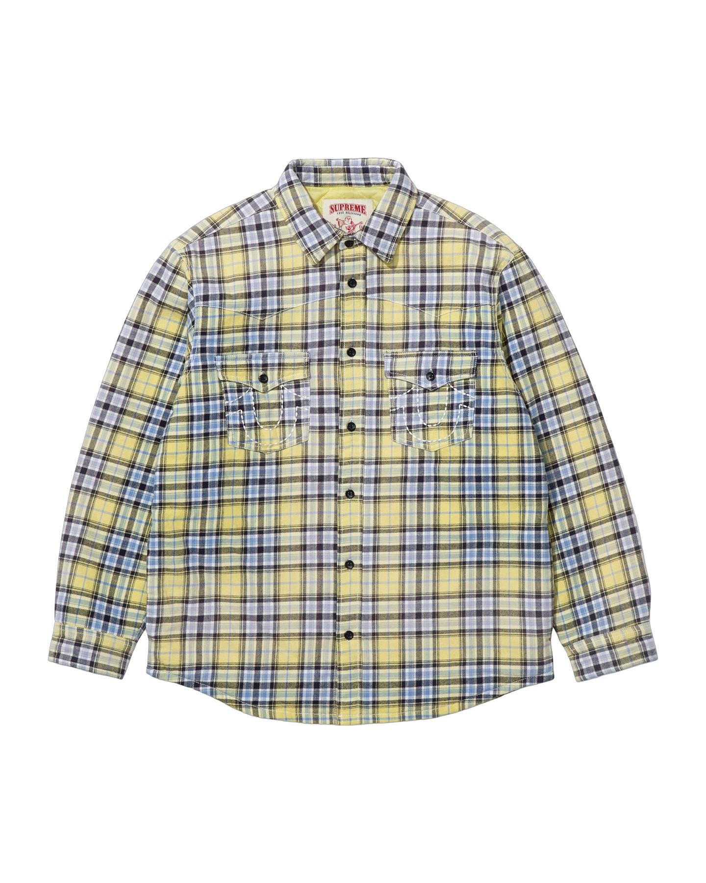 Supreme®/True Religion® Quilted Lined Plaid Flannel Shirt view 14